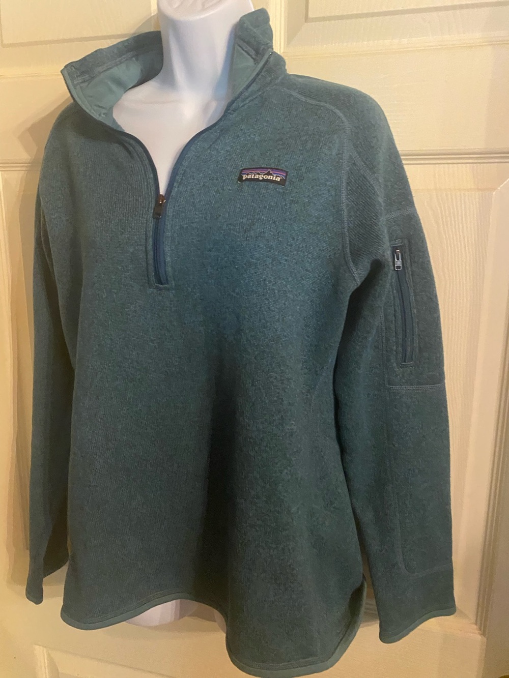 Patagonia Teal Half-Zip Fleece Pullover